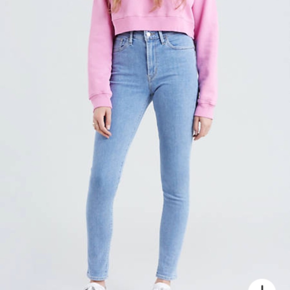 LEVIS 721 high rise vintage skinny mom jean